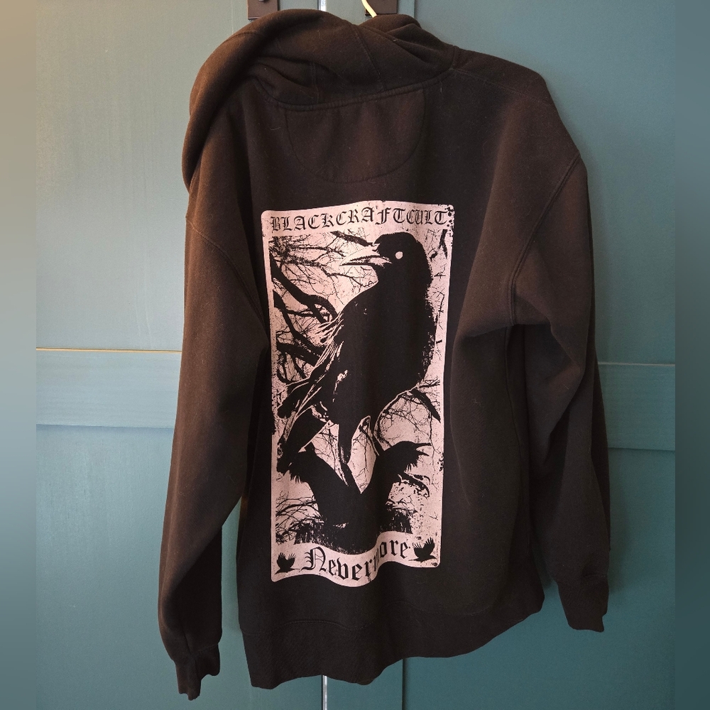 EUC Killstar Nevermore hoodie thick warm unisex XL - Picture 4 of 5